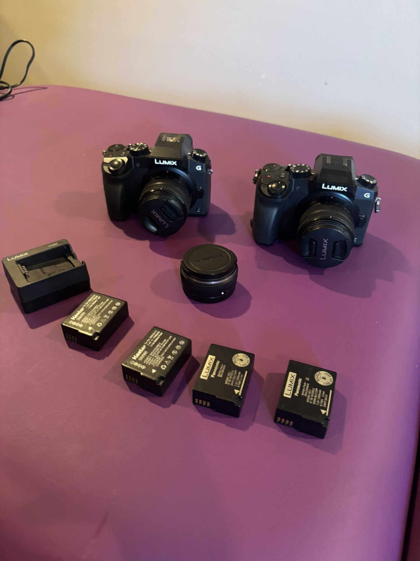 (Two) LUMIX G7 Cameras With Accessories