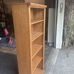 100% Oak  Adjustable Bookshelves