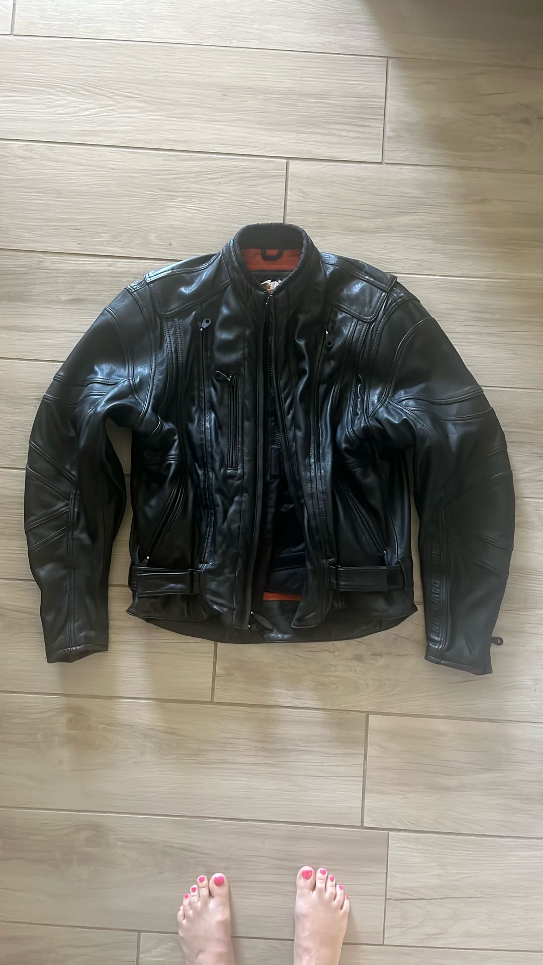 Harley Davidson, leather motorcycle jacket