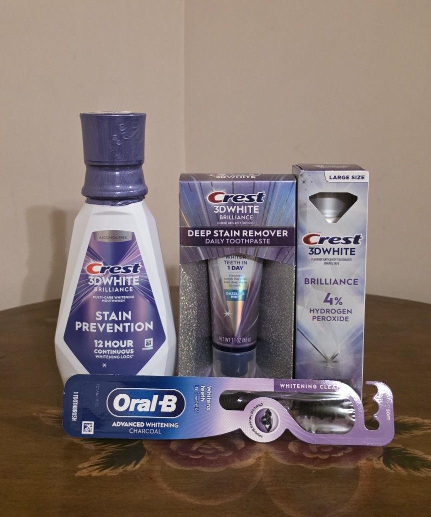 Crest 3D WHITE DEEP STAIN REMOVER BUNDLE