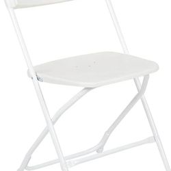 Brand New Set Of 10 White Plastic Folding Chairs Best Quality