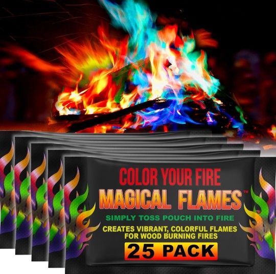 Magical Flames Fire Color Changing Packets 25 pack