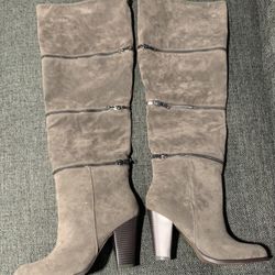 Dark taupe customizable length boots (10)