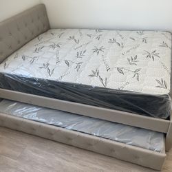 👉🏽👉 Save More At Arny’s -> Full/Twin Trundle New Beds With Both Mattresses Included 