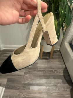 Chanel sling back heels