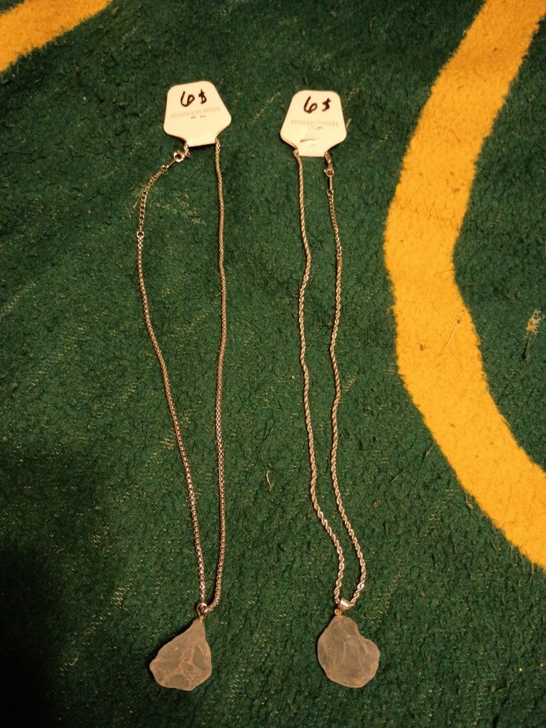 Raw Crystal Pendant Necklace
