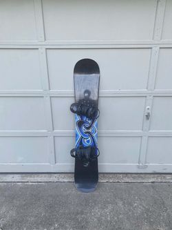 Snowboard with Bindings - Size 156cm