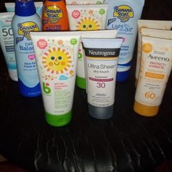 SUN SCREEN ALL VARIETIES $5 EACH