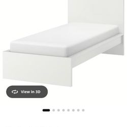 Used White Twin Size Bed frame
