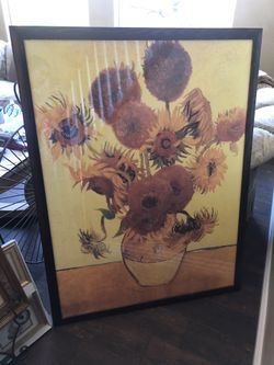 Sunflower/flower vase Picture - wall decor - poster 