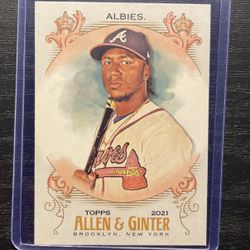 2021 Topps Allen & Ginter Ozzie Albies Baseball Card #43