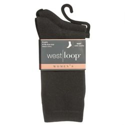 West Loop Women's Flat Knit Crew Socks.
