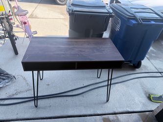 Mid-Century Desk with Hairpin Legs