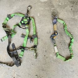 Safety Harness With Lanyard 