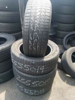 255/50/19 continental 4x4, set of 4, 70% tread 7/32, great condition $250 for 4 tires .