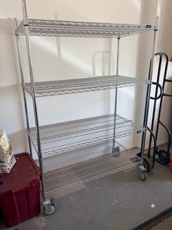 Chrome mobile shelves