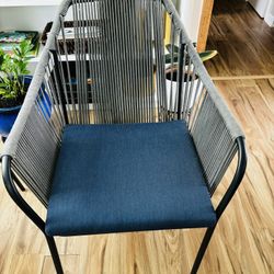 indoor outdoor wood metal chair