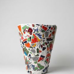 Handmade Talavera Mosaic Plant, 12x14, 12 Lbs.