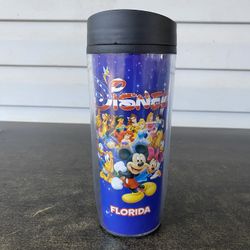Disney Mickey Orlando Florida Travel Mug Tall Tumbler Jerry Leigh Cup Coffee