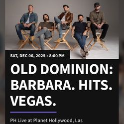 Old Dominion 2 Tickets   For Tonight 