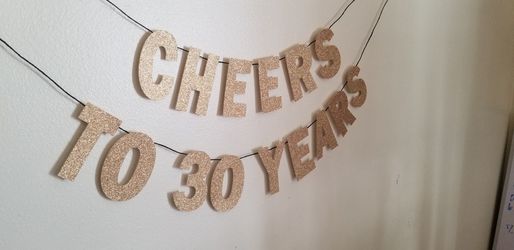 Gold 30th birthday party decorations