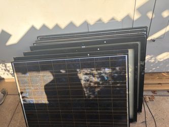 7 solar panels all for 85 cash  are sharp 175 watt each solar is to