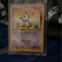 Unown Pokémon Card 