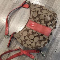 Authentic Coral Coach Bag! 