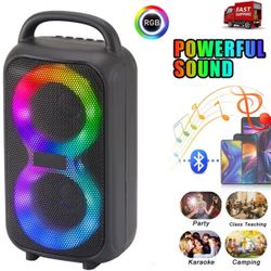NEW Bluetooth Speaker – Loud, Bass Boost – Wireless, USB Rechargeable