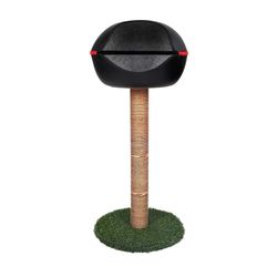 Cat Tree Bed, Felt Cat Tower with Scratching Sisal Post, Adjustable Kitten Condo Feline Cave with Cushion