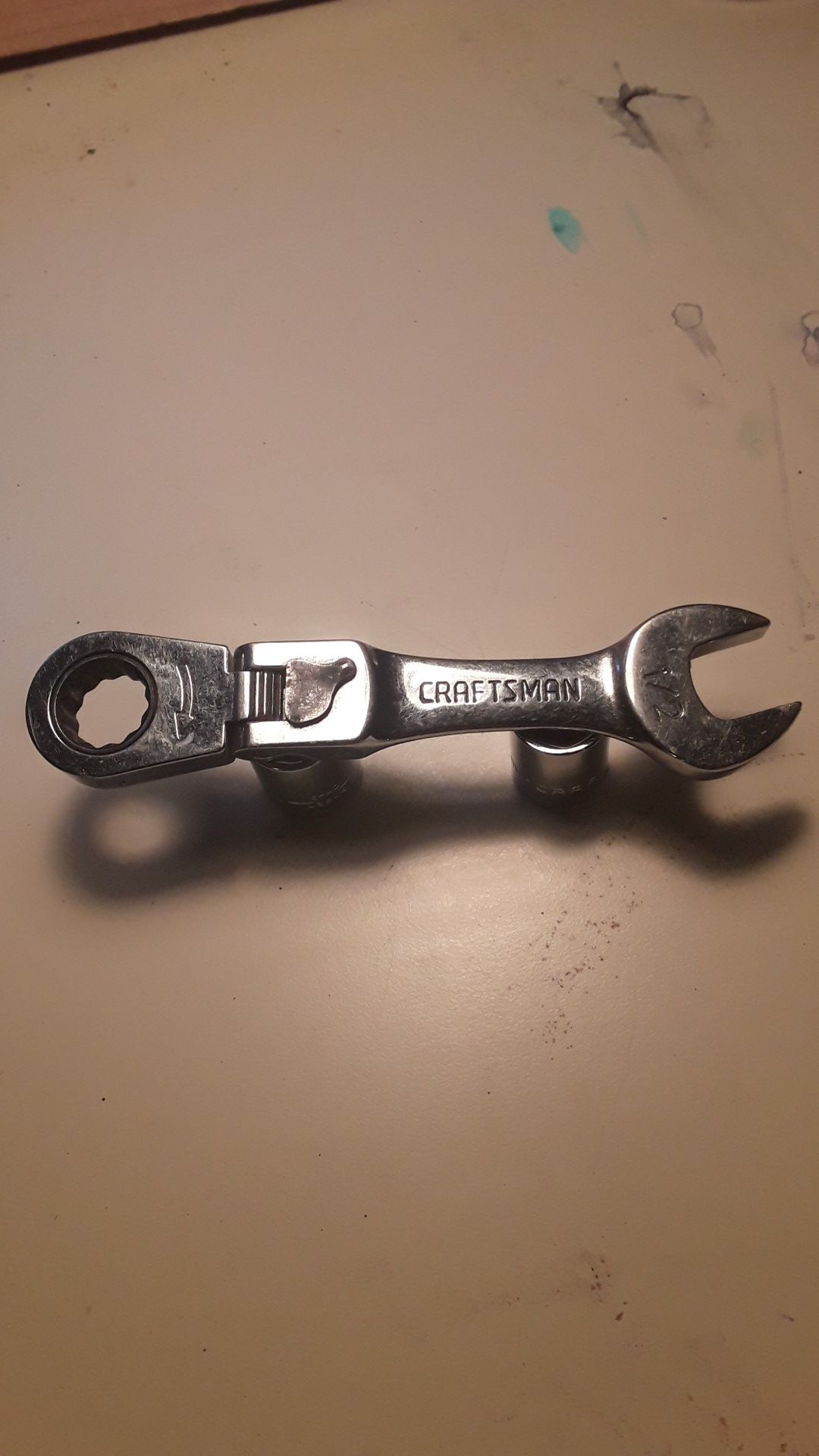 Craftsman stubby 1/2" locking flex head ratchet wrench