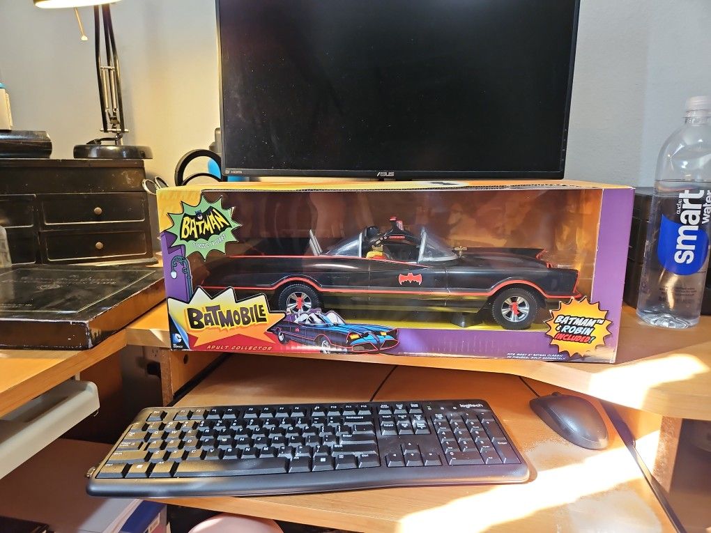 Mattel 1966 Batmobile Classic With Action Figures!