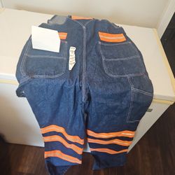 Brand New OVERALLS SZ 36 BY 34 BUTTONFLY