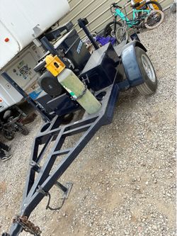 Generator welder trailer