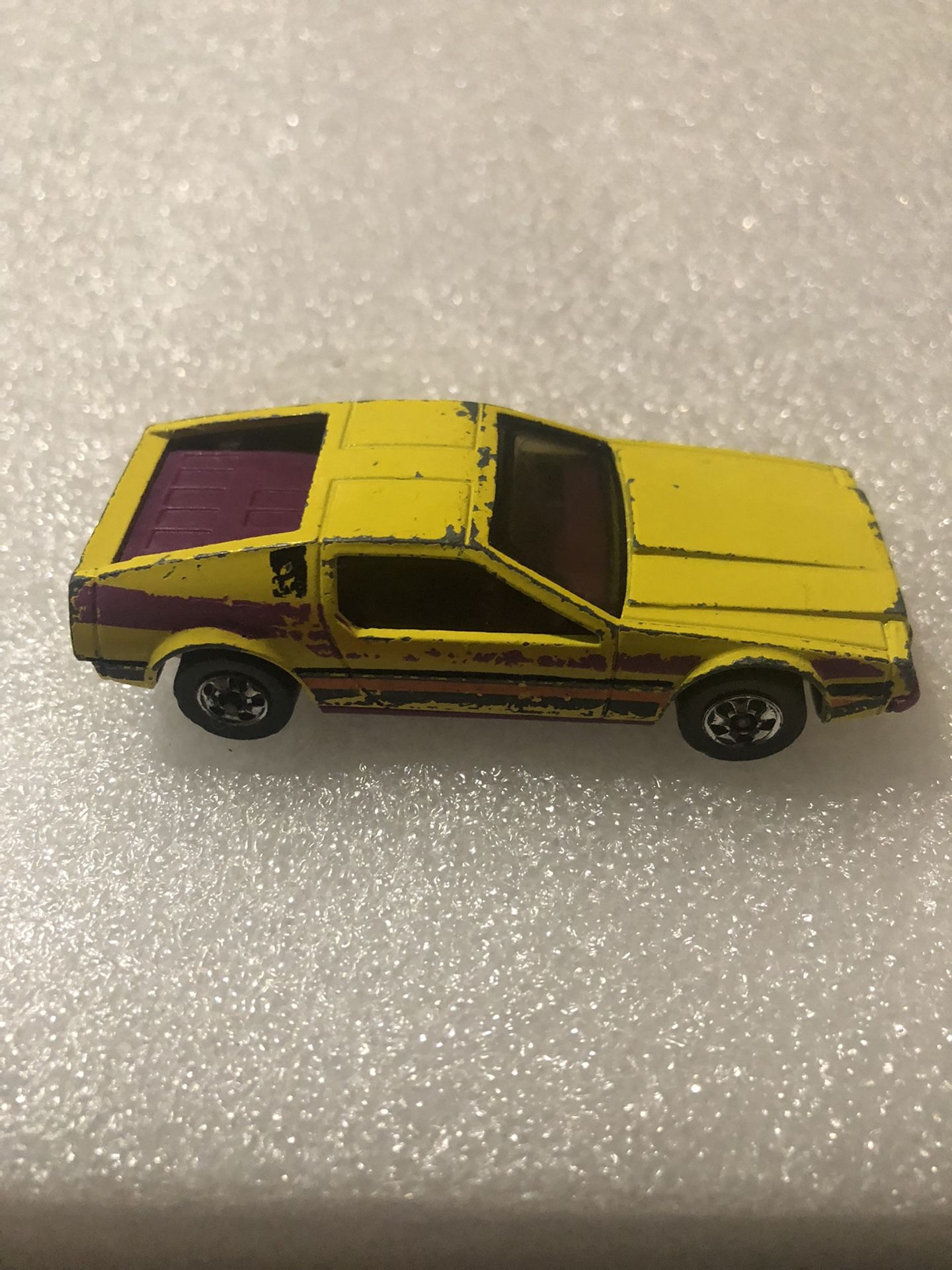 Hot Wheels 1979 Vintage Turismo DeLorean Yellow Blackwalls