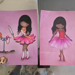 Ballerina Portraits For Girls Room