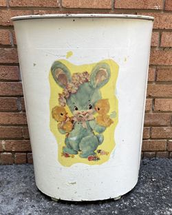 Vintage Wooden Kids Hamper