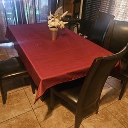 Brown Kitchen Table