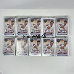 2023-24 Topps Chrome Basketball Trading Cards Hanger Pack