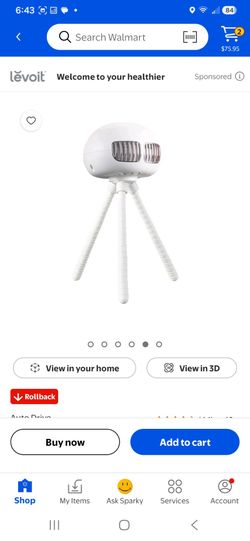 Auto drive portable fan rechargeable