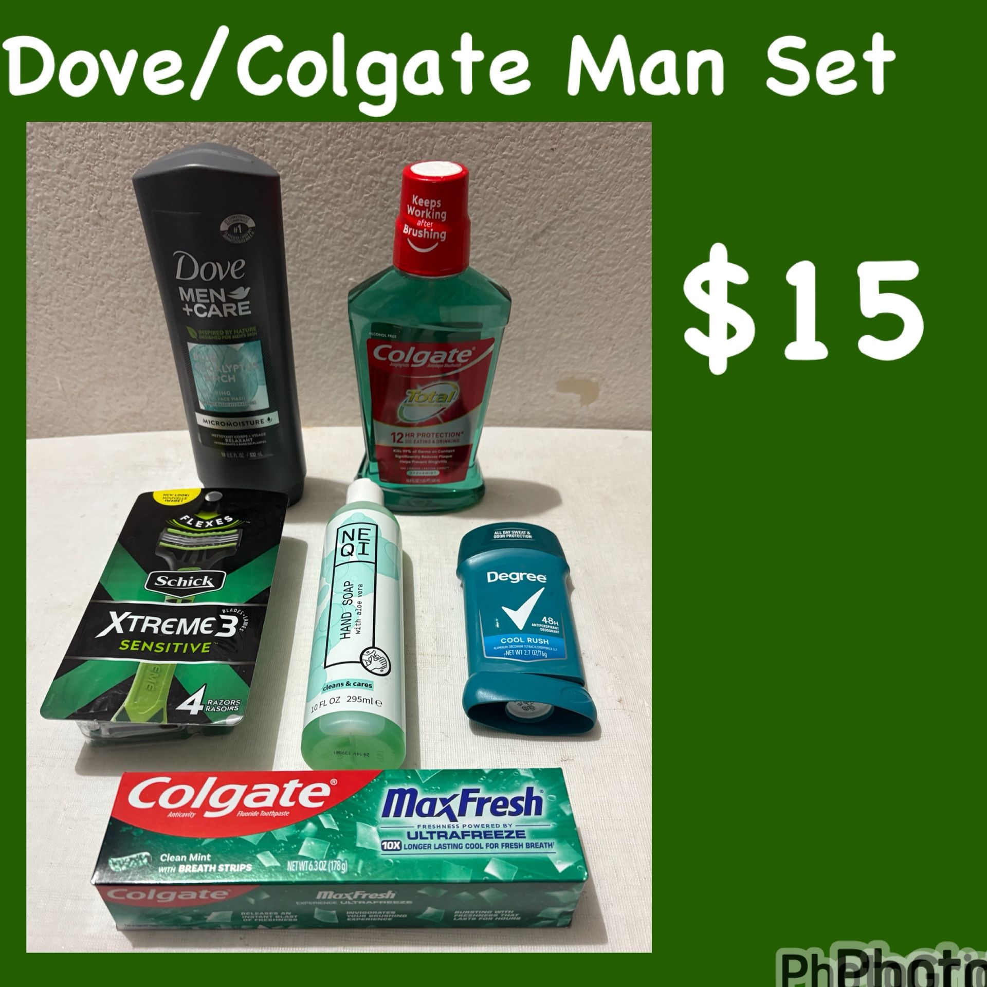 Dove/Colgate Man set 
