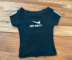 Just Did It vintage funny Nike pun top size XS/S