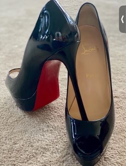 Christian Louboutin Heels, Peep Toe, Black
