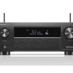 Denon AVR-X4800H 9.4-channel home theater receiver with Dolby Atmos®, Bluetooth®, Apple AirPlay® 2, and Amazon Alexa compatibility