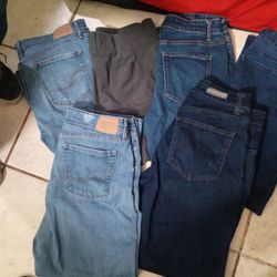 Six Pairs Women's Size 12 Pants 