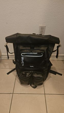 RVCA Zak Noyle Camera Backpack – Waterproof Roll-Top – Large Capacity