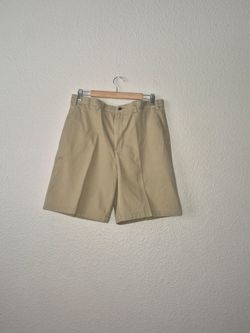 Geoffrey Beene Shorts Mens W33 Cargo Canvas Lightweight Beige