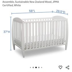 4 In 1 Convertible Baby Crib