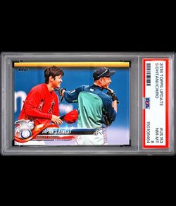 2018 TOPPS UPDATE US153 ICHIRO/SHOHEI OHTANI - PSA 8