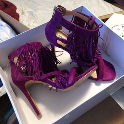 Size 7 Steve Madden Suede Fringe Heels 